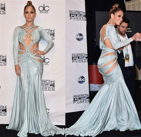 Jennifer Lopez Wows In Sheer And Lace Dresses At The Amas 2015