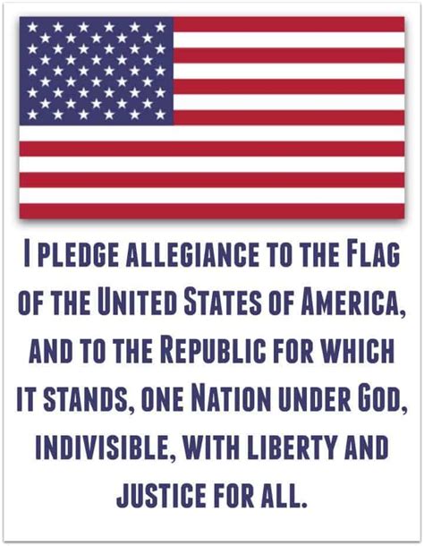Pledge Of Allegiance Words Printable Get Your Hands On Amazing Free