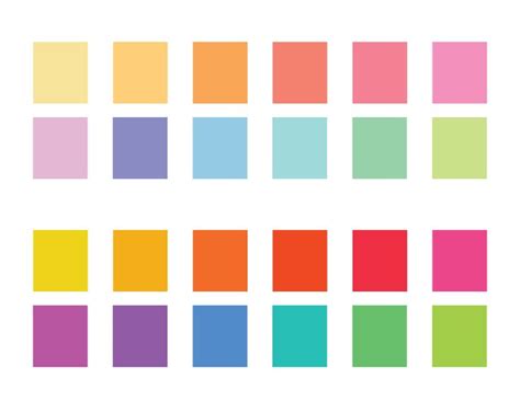 Rainbow Vs Pastels Color Palette Color Palette Design Neon Colour