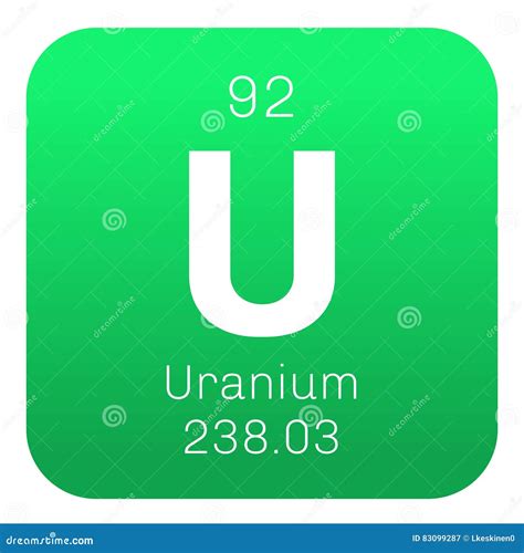 Uranium 92 Element Alkaline Earth Metals Chemical Element Of