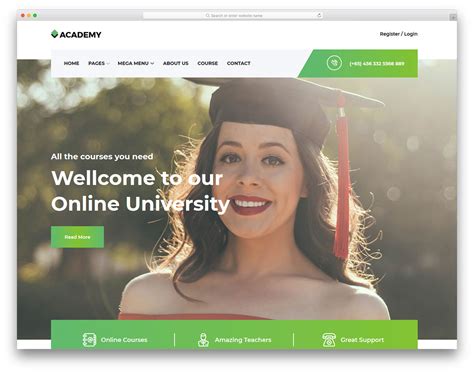 Browse the best free business, portfolio, and blog html5 responsive website templates. Academy - Free School Website Template - Colorlib