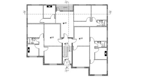Free Download Residential Building Planning Autocad Drawing Cadbull