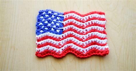 Living The Craft Life Waving American Flag Free Crochet Pattern