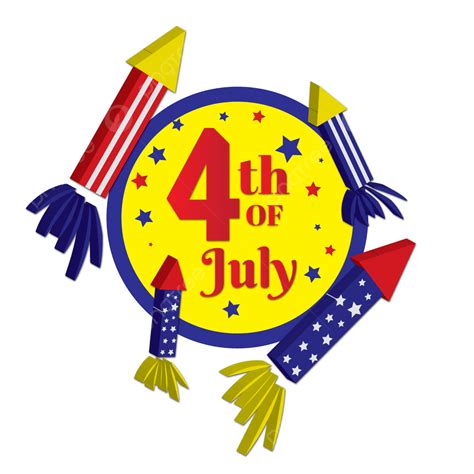 American Independent Day Vector Png Images 4th Of July American