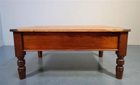 Victorian Antique Pine Coffee Table With Storage Antiques Atlas