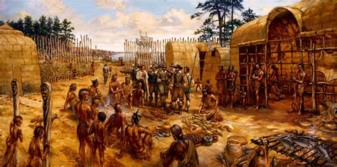 trading with the native americans jamestown history exploration and colonies pinterest