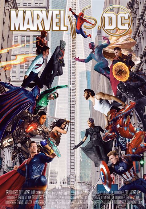 Marvel Vs Dc Comics Movie Poster By Brunoborg3s On Deviantart