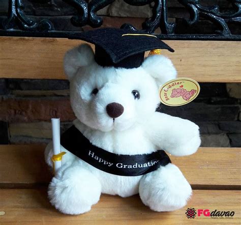 Our graduation gifts for her include personalised champagne, stunning flower gifts and beautifully all of our graduation gifts are available to be delivered anywhere in ireland, so if you can't make it in. Graduation Bear www.FGdavao.com #graduationgift # ...