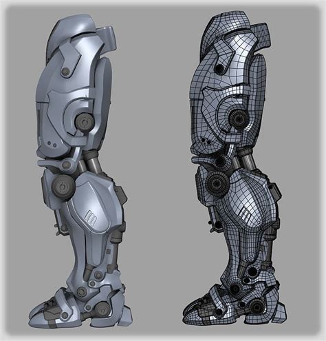 Zbrushcentral Robot Leg Robot Design Armor Concept