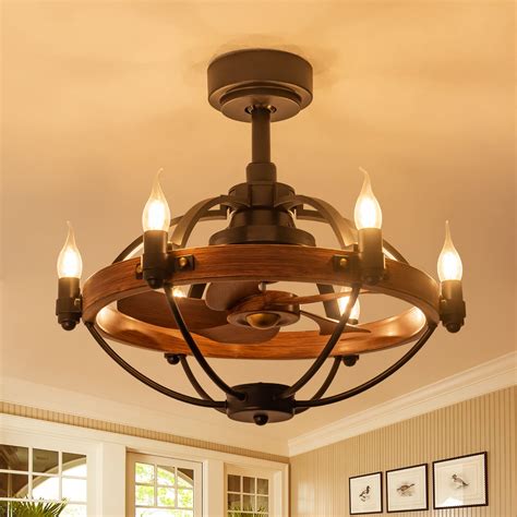 Buy Dider 22 Farmhouse Ceiling Fan With Light Remote Control