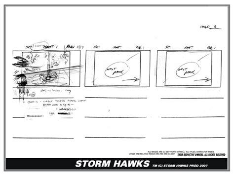 Storm Hawks Storyboards Episode 8 Thunder Run By Travis T Cowsill At