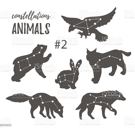 This post is part of a series called how to draw animals. Hand Drawn Isolated Silhouettes Of Animals With ...