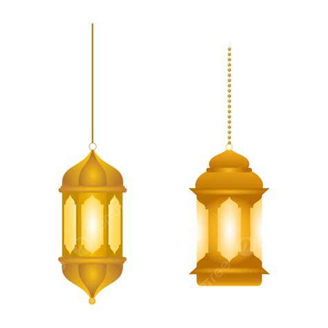 Diseño De Dos Lentes Islámicos Dorados Png Dibujos Linterna Linterna