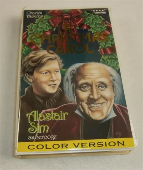 A Christmas Carol Vhs Movie 1994 Colorized Version From 1951 Vintage 5