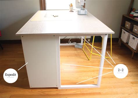 Diy murphy desk by shanty 2 chic. Custom DIY Sewing/Cutting Table - Noodlehead