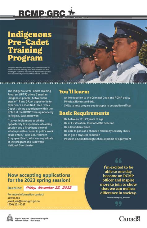 Accepting Applications For The 2023 Indigenous Pre Cadet Training