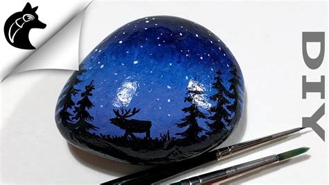 Rock Painting Tutorial Night Sky Diy Youtube