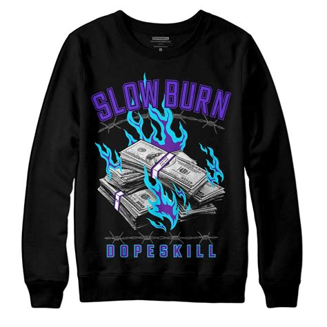 Aqua 6s Dopeskill Sweatshirt Slow Burn Graphic Dopeskill®