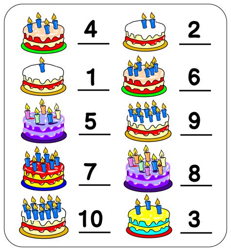 Numbers 1 10 Worksheets For Kindergarten Worksheets For Kindergarten