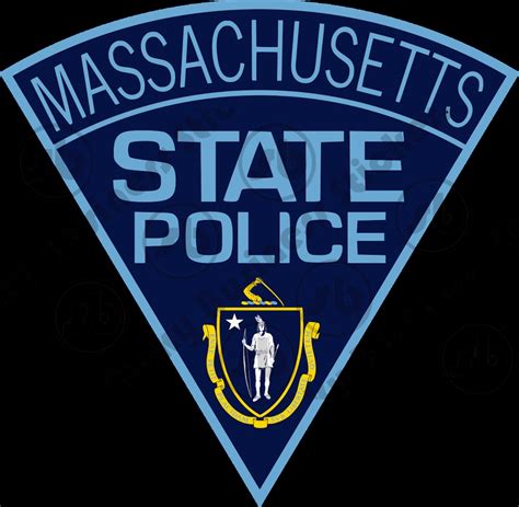 Massachusetts State Police Patch Sticker Etsy