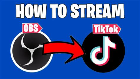 How To Stream To Tiktok Live Without A Phone Obs 2021 Tutorial