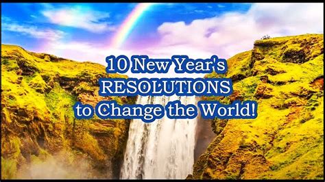 Top 10 New Years Resolutions For You To One News Page Video