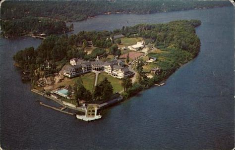 Aerial View Showing Sagamore Hotel Lake George Ny