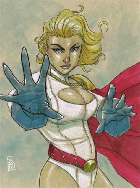 Power Girl In Tom Hodgess Random Pieces And Sketches Comic Art