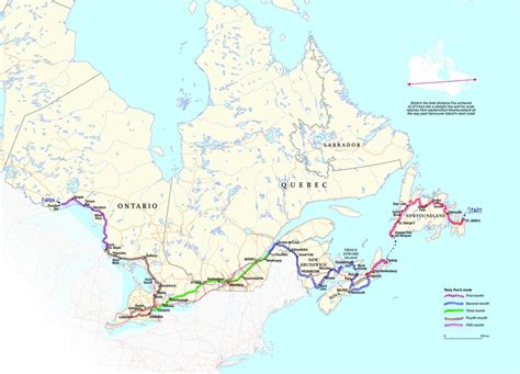 Mapping Terry Foxs Marathon Of Hope Canadian Geographic