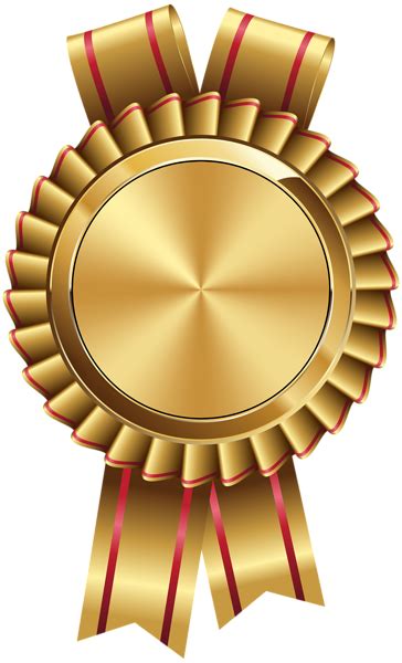 Seal Badge Gold And Red Png Clip Art Image Certificate Design