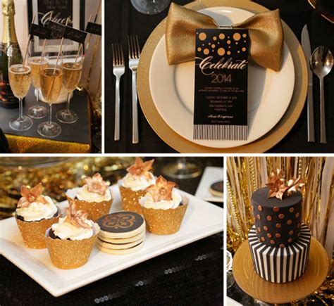 Black And Gold Graduation Party B Lovely Events