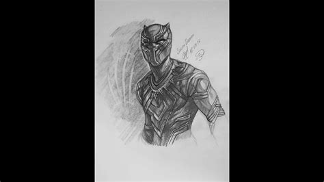 Marvels Black Panther Speed Drawing Youtube