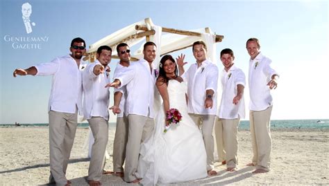Some couples choose formal wedding attire whereas some have their own choices. Beach Formal and Beach Wedding Dress Code — Gentleman's ...