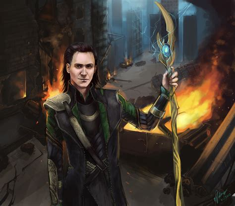 Loki God Of Fire By Elz Art On Deviantart