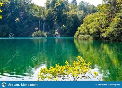 Scenic View Of Waterfalls In The Plitvice Lakes National Park Croatia