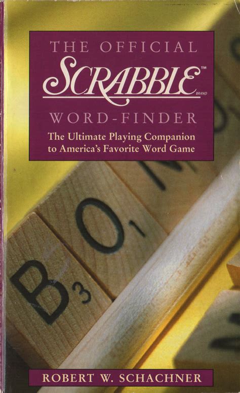 The Official Scrabble Word Finder Robert W Schachner Pb