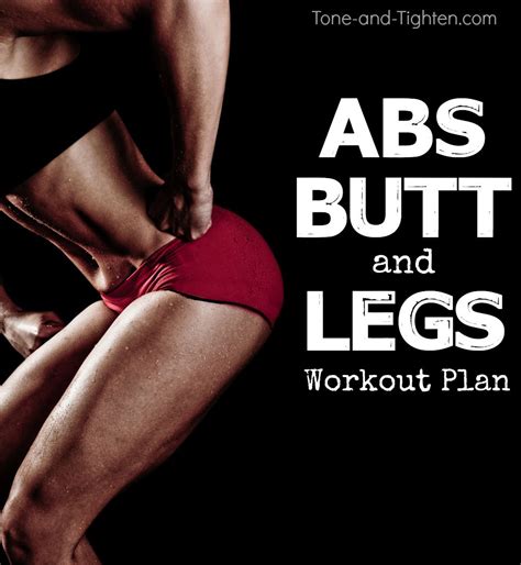 At Home Abs Butt And Legs Workouts Tone And Tighten