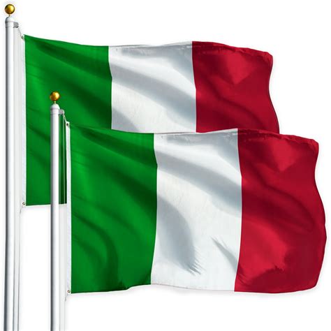 G128 Two Pack Of Italy Flag Italian Flag Italian Republic Banner