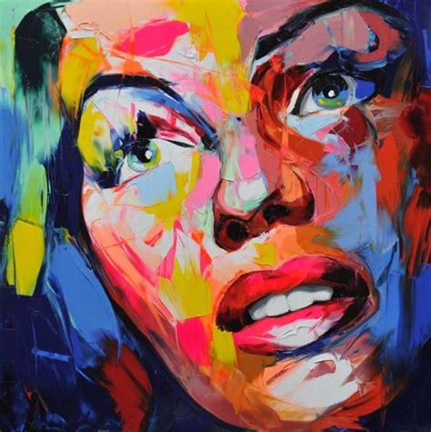 Marilyn By Francoise Nielly Face Oil Painting Portrait Painting