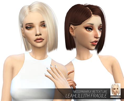 Sims 4 Hairs Miss Paraply Leahlillith`s Fragile Hair Retextured