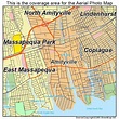 Aerial Photography Map of Amityville, NY New York