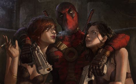 2560x1600 Deadpool Hanging Out With Girl 2560x1600