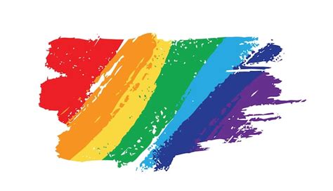 bandera orgullo arco iris lgbt lesbianas lgbt concepto vector ilustración vector premium