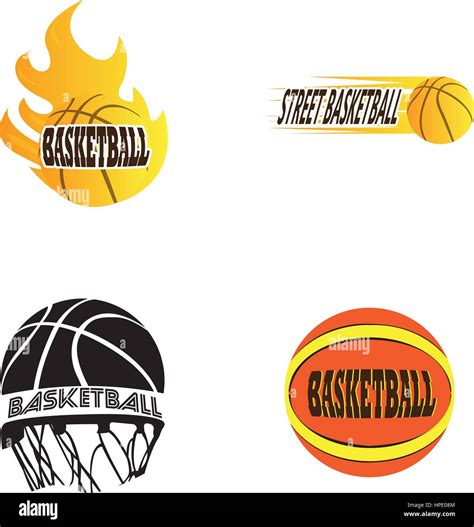 Set Of Basketball Illustrations Stock Vector Image And Art Alamy