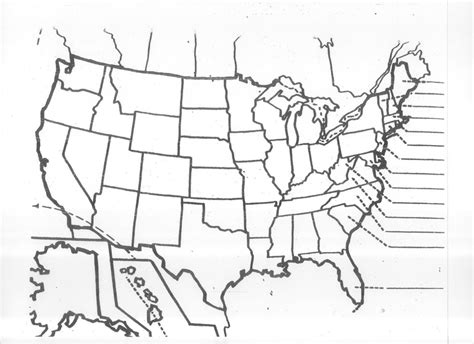 Printable Blank Us Map Quiz