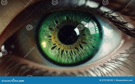 Eye Close Up Generative Ai Stock Photo Image Of Female View 272120102