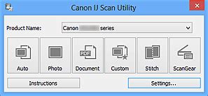 The ij scan utility is included in the mp drivers package. Canon : PIXMA-handleidingen : MX470 series : Hoofdscherm ...