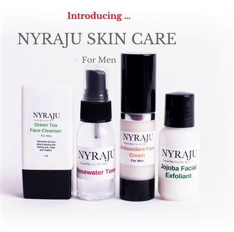 Natural Black Skin Care Sample Kit For Men Nyraju Skin Care