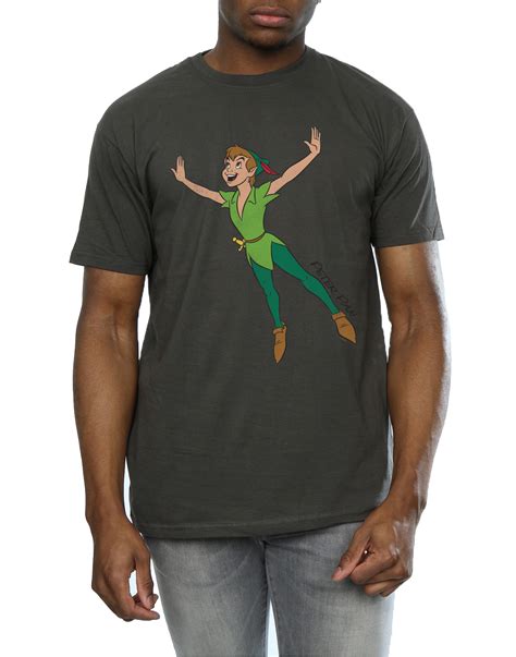 Disney Mens Classic Flying Peter Pan T Shirt Ebay