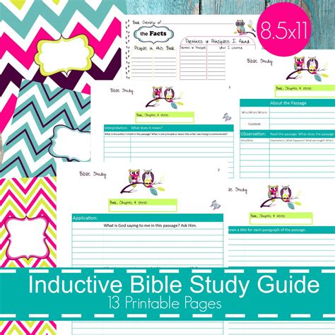 Inductive Bible Study Guide Printable Bible Study Bible Etsy